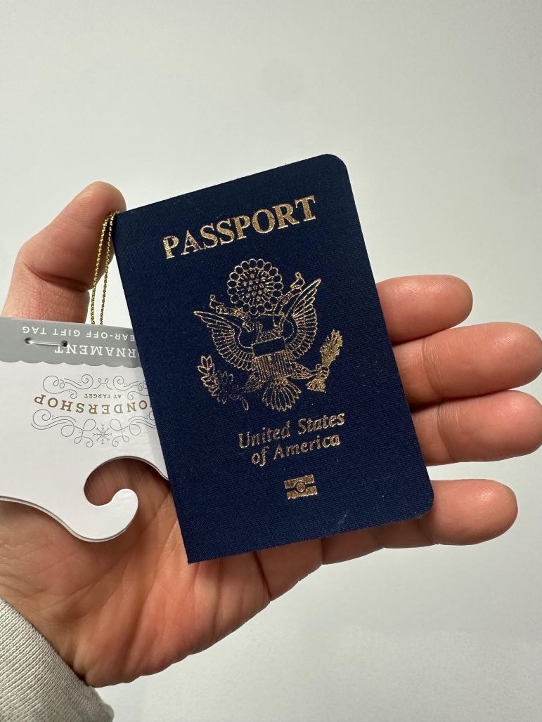 聖誕老人美國護照吊飾