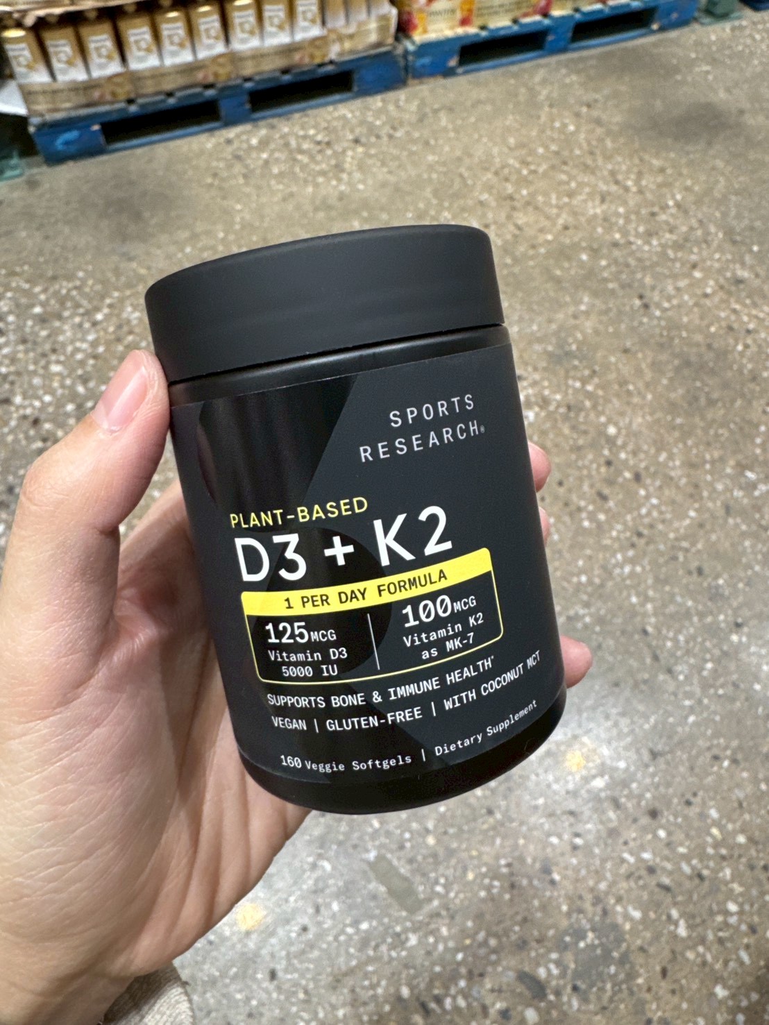 Sports Research 維生素D3 + K2