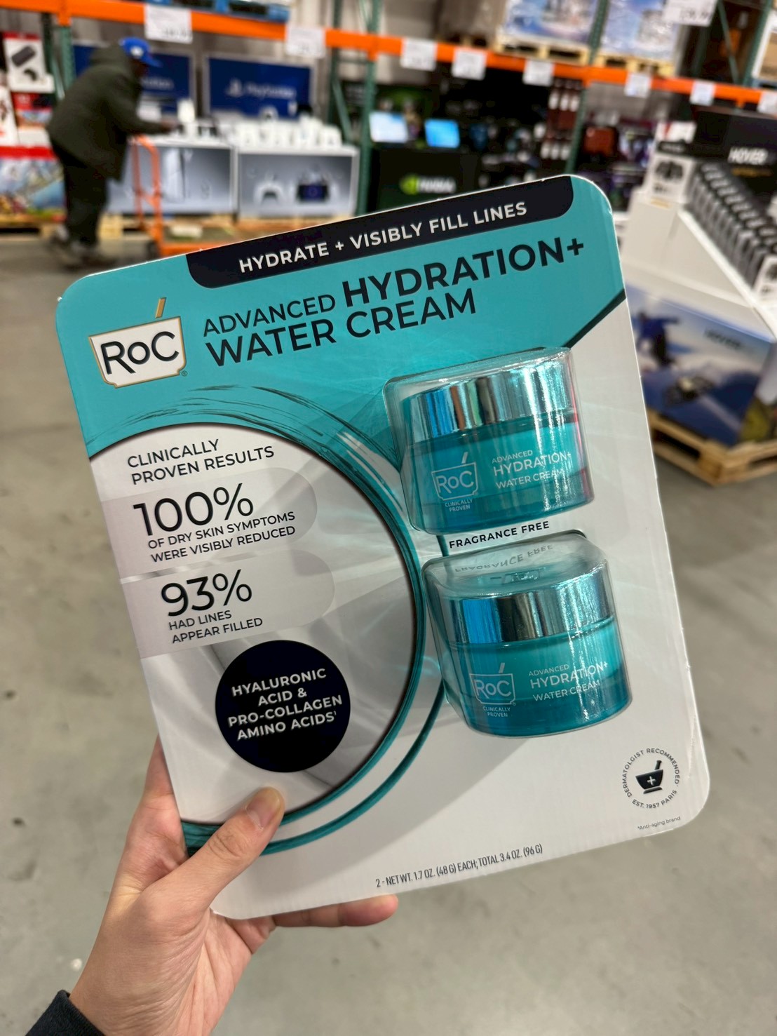 Roc 高效水潤保濕水凝霜