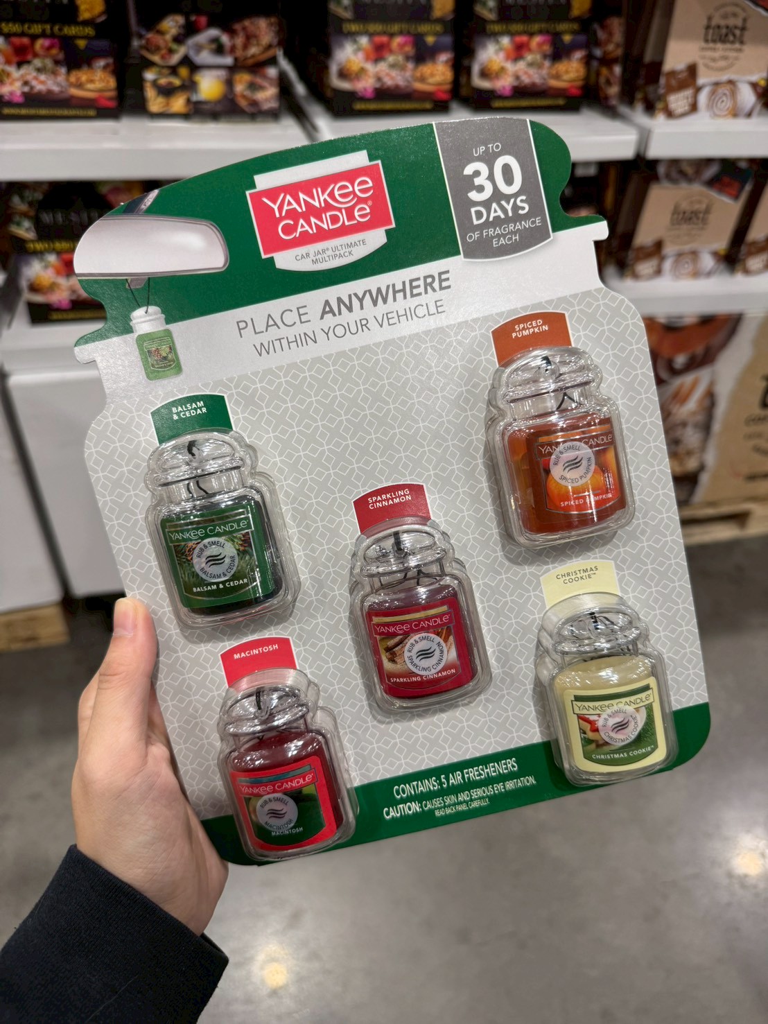 Yankee Candle 聖誕限定車內香氛掛飾(5入)