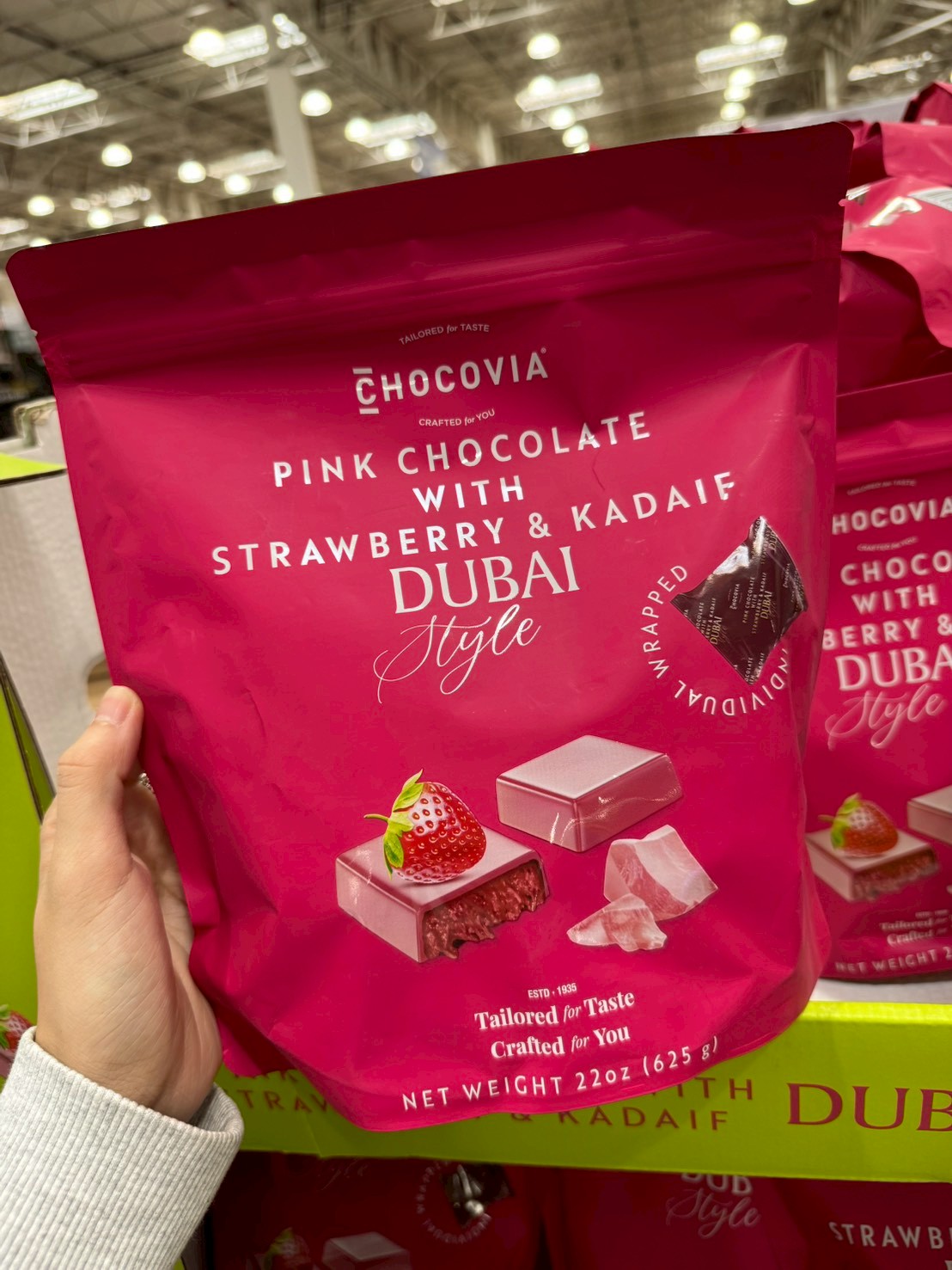 Chocovia 草莓卡達伊夫粉紅巧克力