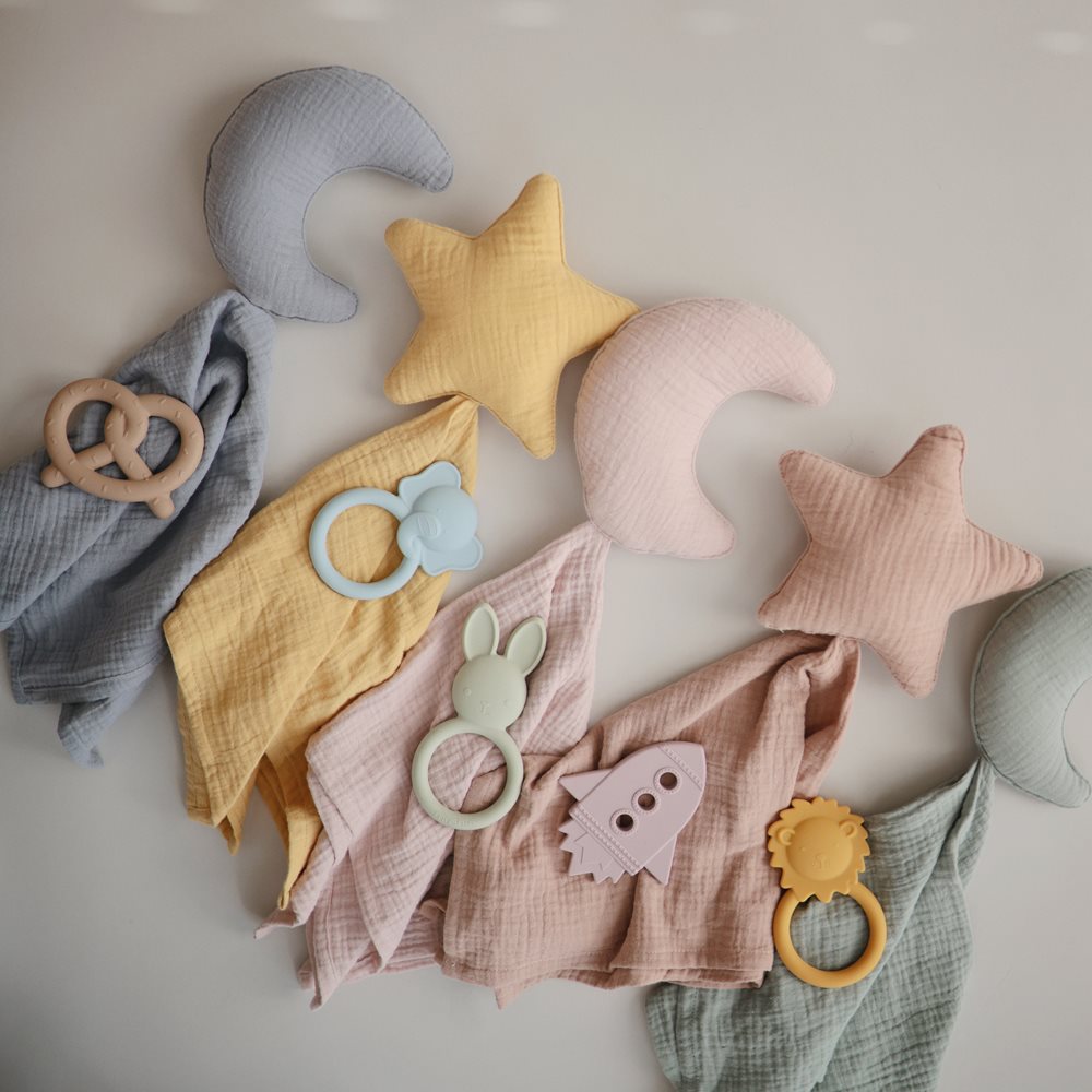 bevyc,固齒器,童趣造型固齒器,美國Mushie,Mushie 童趣造型固齒器,Mushie Teether Ball