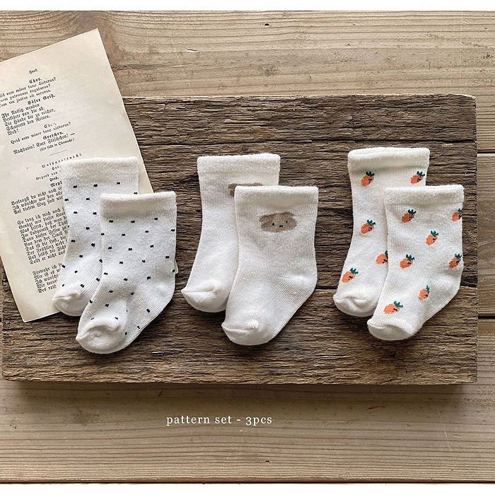 bevyc,兒童襪子,純棉兒童襪子,韓國兒童襪子,熊熊,彌月禮,新生兒