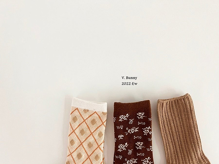 bevyc,兒童襪子,純棉兒童襪子,韓國兒童襪子,綾格紋